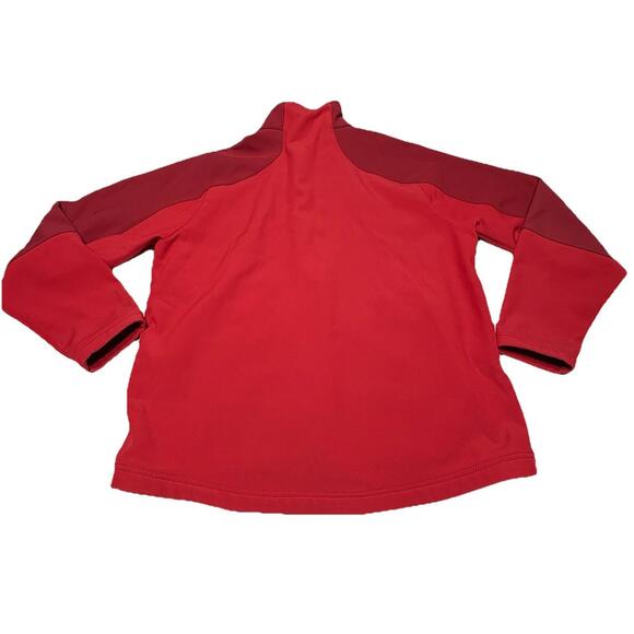 LL Bean Jacket Men's Large Red Soft Shell Full Zip Fleece Lined Outdoor Hiking - Picture 2 of 13